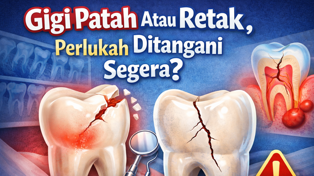 Gigi Patah Atau Retak, Perlukah Ditangani Segera?